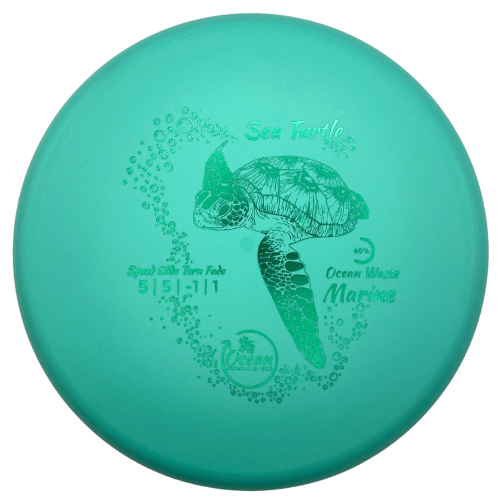 Ocean Discs Sea Turtle 1st Release - Ocean Waste Marine -  Turquoise