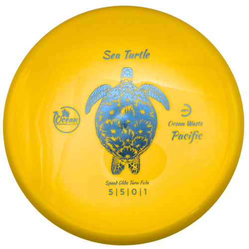 Ocean Discs Sea Turtle 1st Release - Ocean Waste Pacific - Yellow