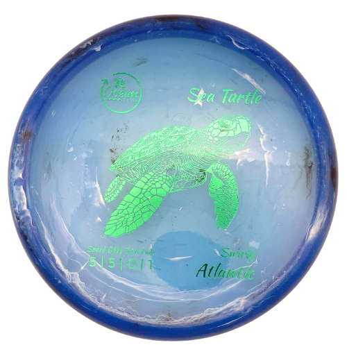 Ocean Discs Sea Turtle 1st Release - Swirly Atlantic - Blue