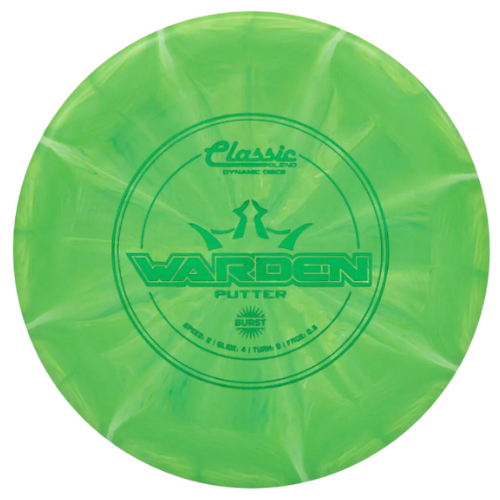 Dynamic Discs Warden - Classic Blend Line Burst - Green/White