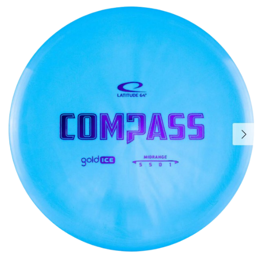 Latitude 64 Compass - Gold Ice Line