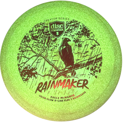 Discmania Rainmaker - Eagle McMahon Creator Series - Orange Glow D - Flex 3 - Red Stamp