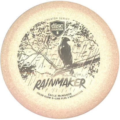 Discmania Rainmaker - Eagle McMahon Creator Series - Pink Glow D - Flex 3 - Silver Stamp