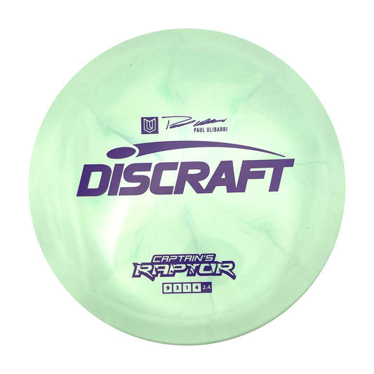 Discraft Captain's Raptor - Paul Ulibarri Signature ESP Swirl - Light Green