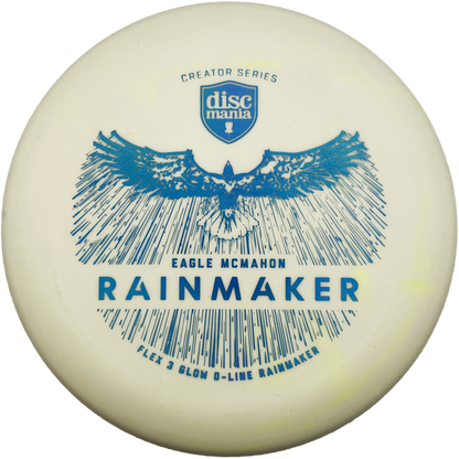 Discmania Rainmaker - Eagle McMahon Creator Series - Glow D Line - Flex 3 - Blue Stamp