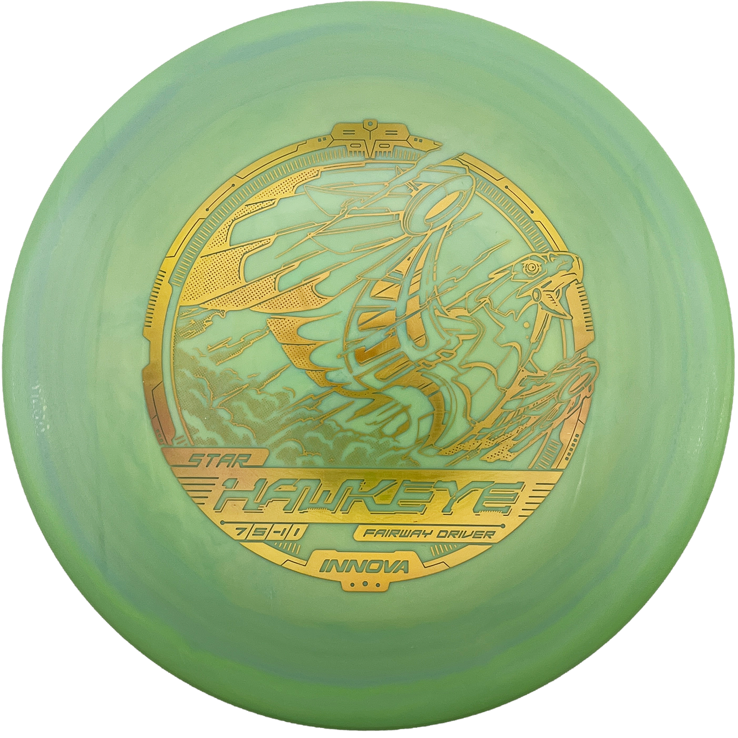 Innova Hawkeye - Star Line - Swirly Light Green