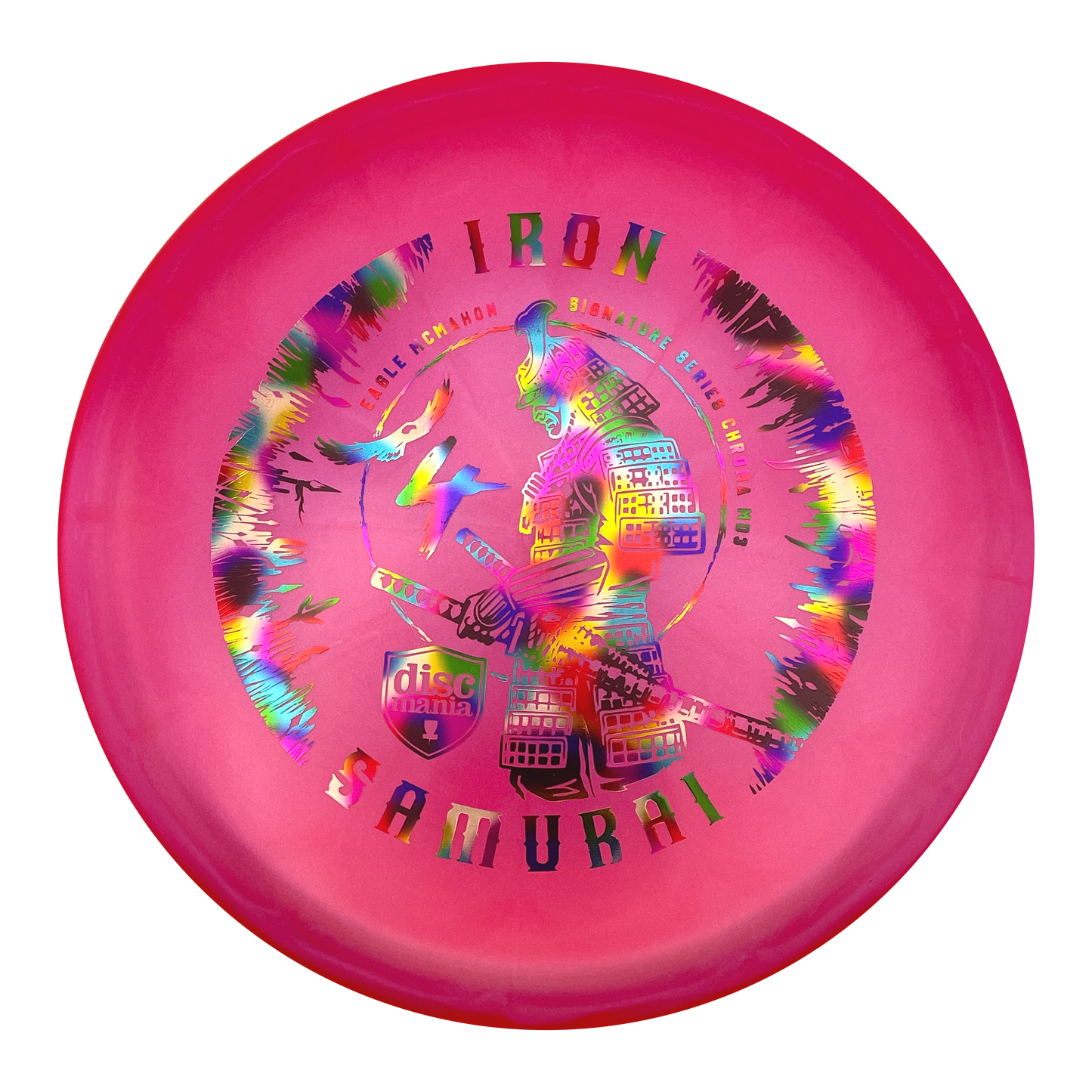 Discmania Iron Samurai 4 - Eagle McMahon Signature - MD3 - Chroma C Line - Pink