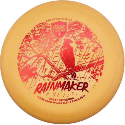 Discmania Rainmaker - Eagle McMahon Creator Series - Orange Glow D - Flex 3 - Red Stamp