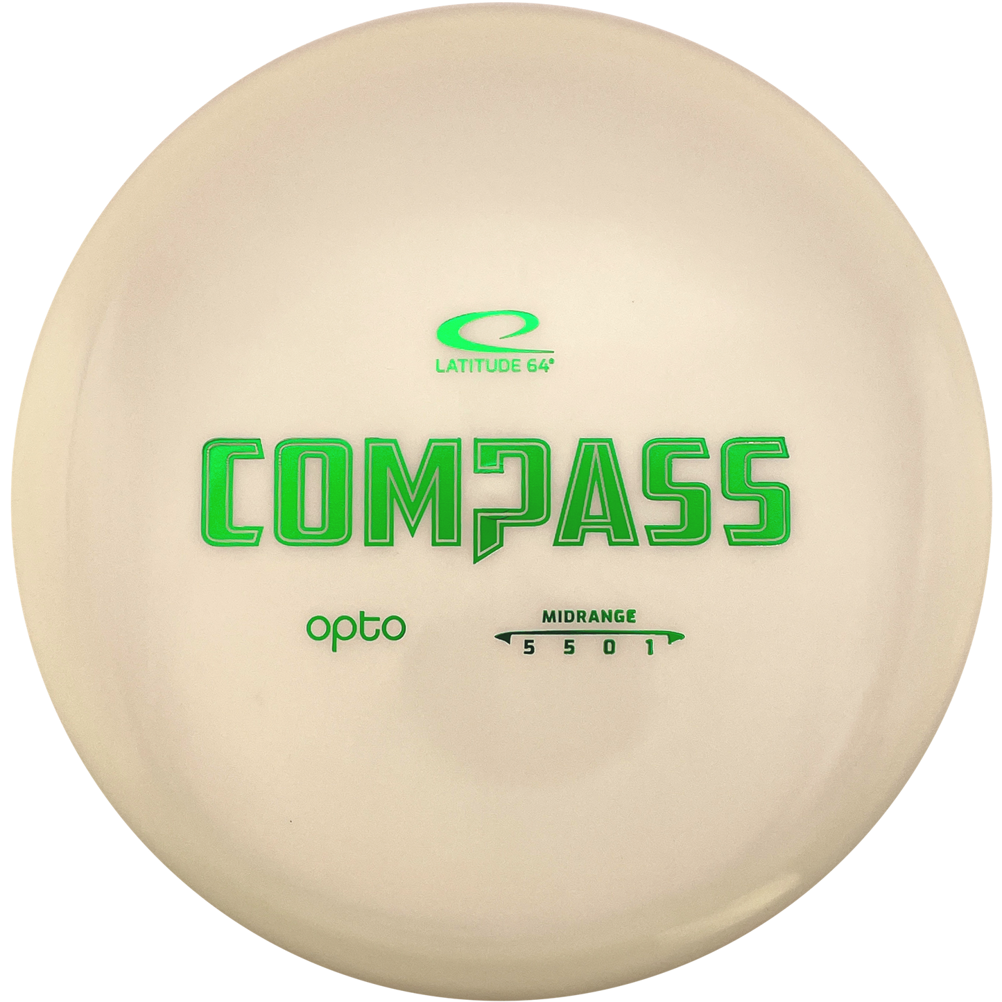 Latitude 64 Compass - Gold Line - White