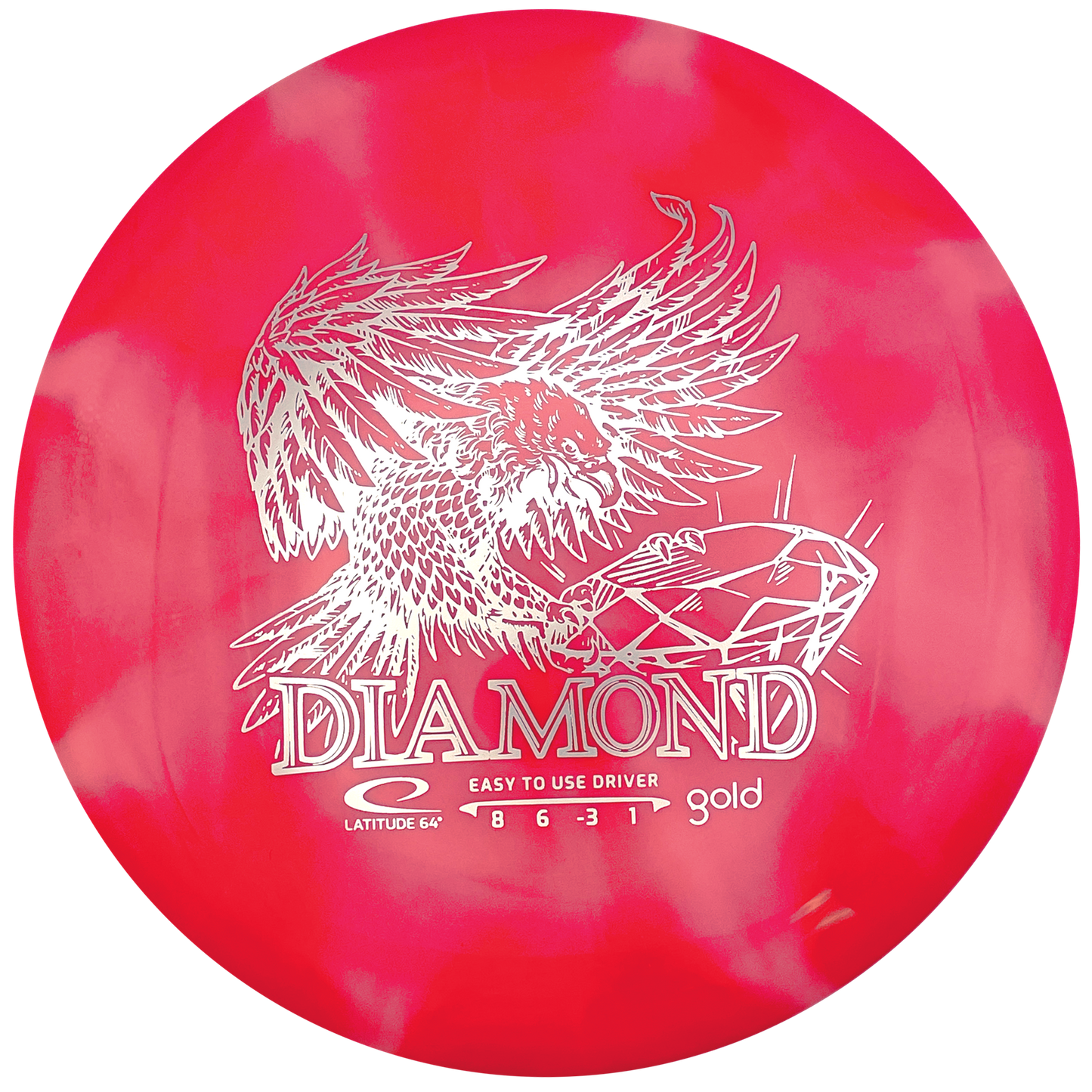 Latitude 64 - Diamond - Gold Burst Line - Pink